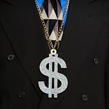 Man wearing money sign.