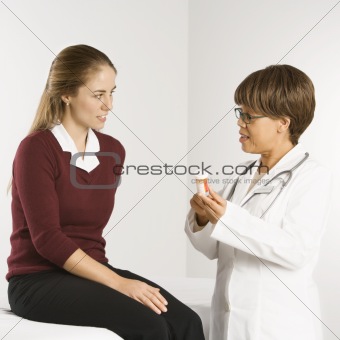 Doctor and patient.