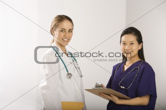 Female doctors.