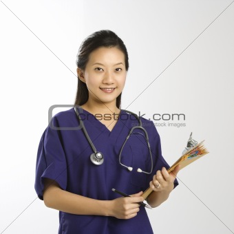 Female doctor portrait.
