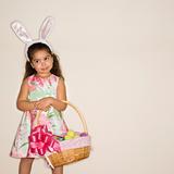 Girl celebrating Easter.