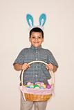 Boy celebrating Easter.
