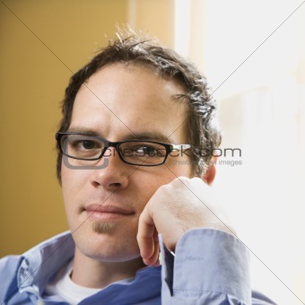 Man in glasses.
