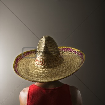 Man wearing sombrero.