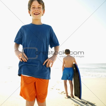 Boys at the beach.