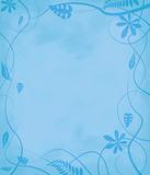 floral mottled paper blue