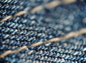 Piece of cloth macro: blue denim 