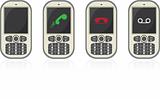 four vector cellphones