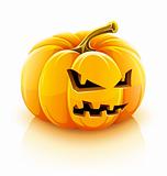 angry Jack-O-Lantern halloween pumpkin