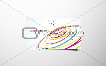 Vector colored business card.