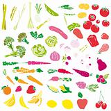 Fruits and Vegetables vector