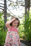 Little girl in a summer dress