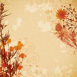 floral vintage background