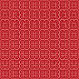 Abstract floral seamless red pattern