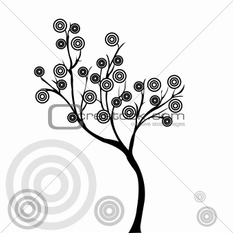 Abstract tree with circles