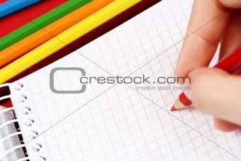 Pencil and agenda