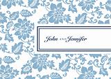 Vector Floral Pattern and Tag Frame
