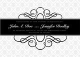Vector Ornate Narrow Frame and Ornament