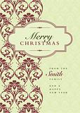 Vector Christmas Frame and Pattern