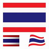 Thailand flag set