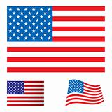 USA flag set