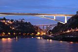 Bridges over the Douro river at Porto, Portugal