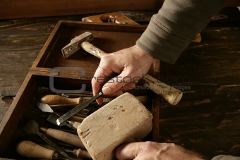 craftman carpenter hand tools artist