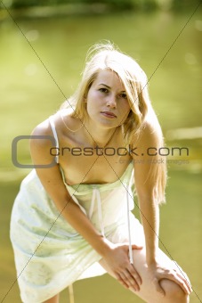 Young woman on a summer day.