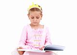 Little princess reading