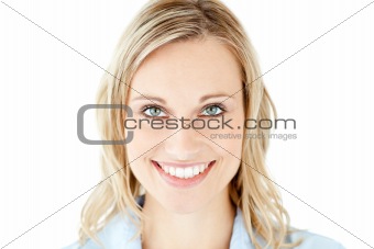 Portrait of a beautiful businesswoman smiling at the camera