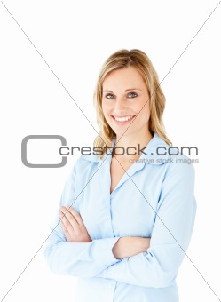 Portrait of a successful businesswoman with folded arms