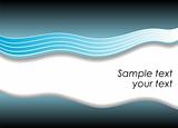 Blue abstract wave vector background
