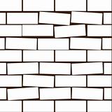 Background from a white brick. Vector illustration