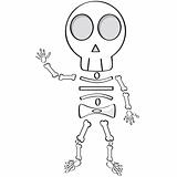 Cartoon skeleton