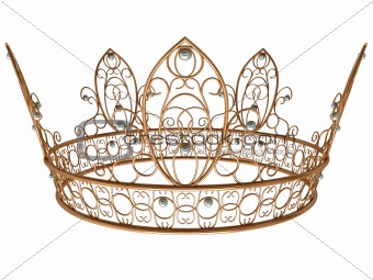 Gold royal crown 