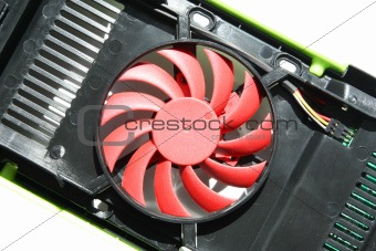 Red HDD cooler
