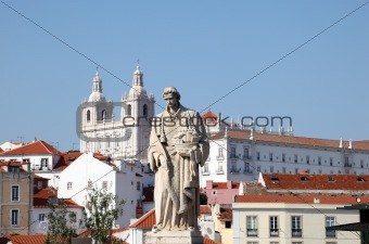 Alfama - the old town of Lisbon, Portugal 