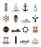 Marine, Sailing and Sea Icons