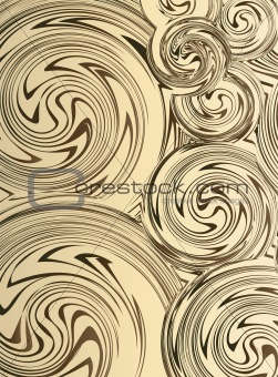 Swirling hand drawn of various vintage background