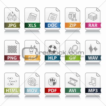 File extension icons
