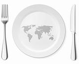 World on the plate