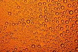 Orange water drop background
