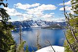 Through the trees of Crater Lake