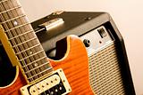 electric guitar and amplifier