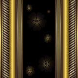 Decorative black and golden frame