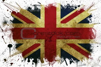 Great Britain flag paint