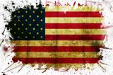 USA flag paint