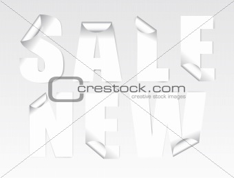 Sale icons, new stickers. Vector