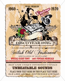 Vintage Disco Flyer