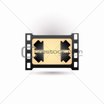 film icon with shadow